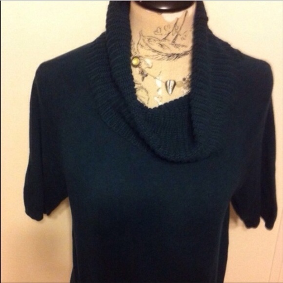 LOFT dark green slouch sweater XS - Picture 2 of 4